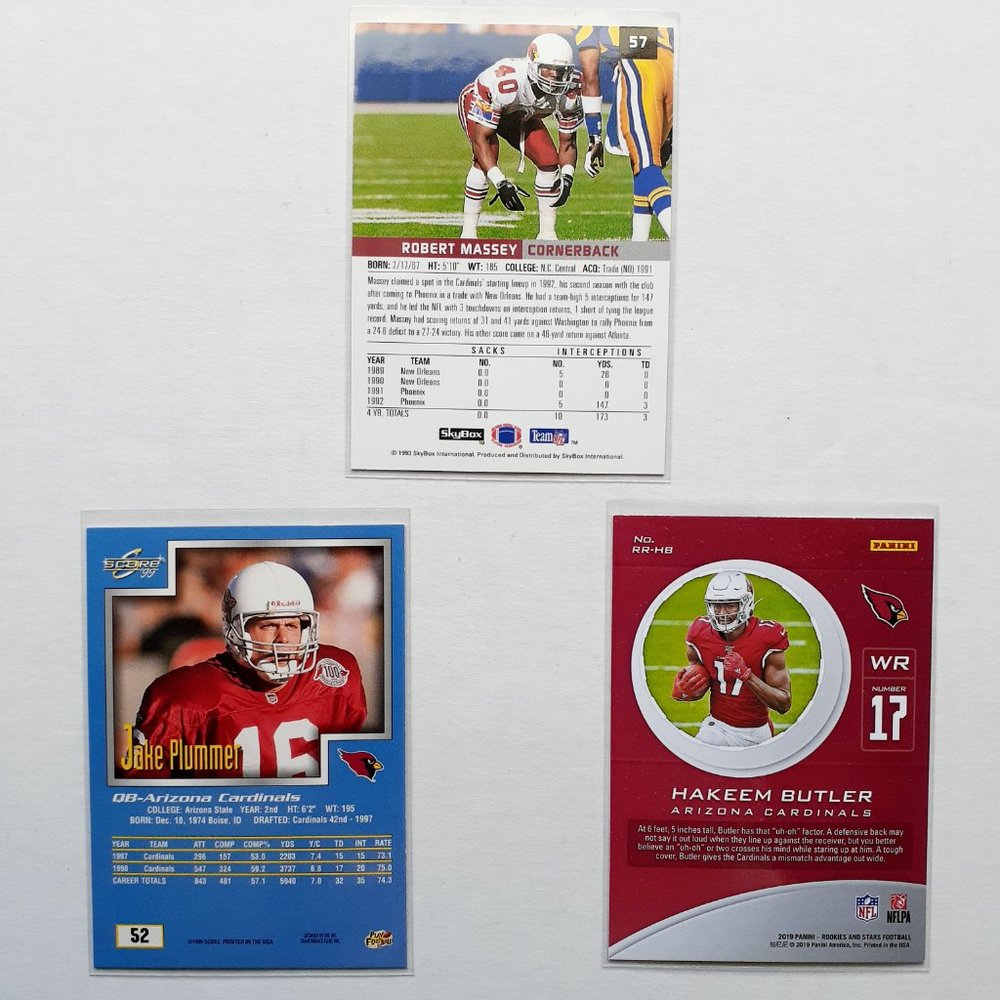 Arizona Cardinals 9 Card Lot [FBL1_2] - Picture 4 of 8